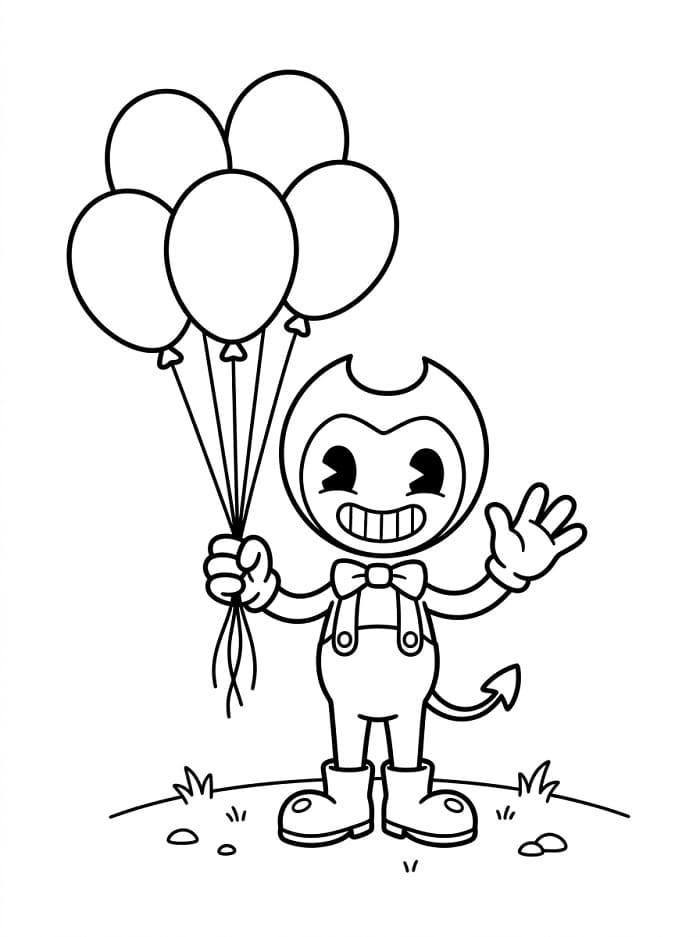 Bezplatný Bendy omalovánka