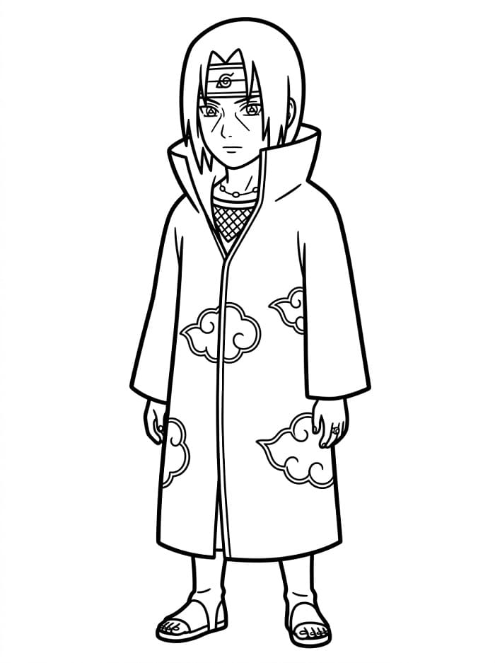 Bezplatný Itachi omalovánka
