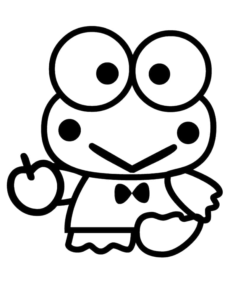 Bezplatný Keroppi k tisku omalovánka
