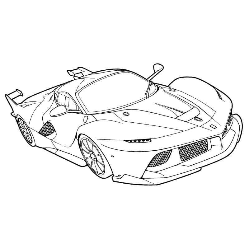 Bezplatný obrázek Bugatti omalovánka