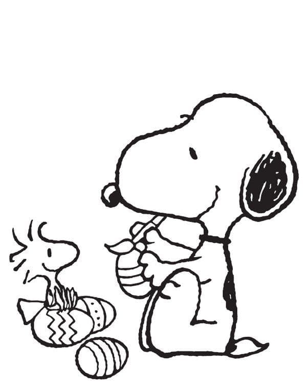 Bezplatný obrázek Snoopyho omalovánka