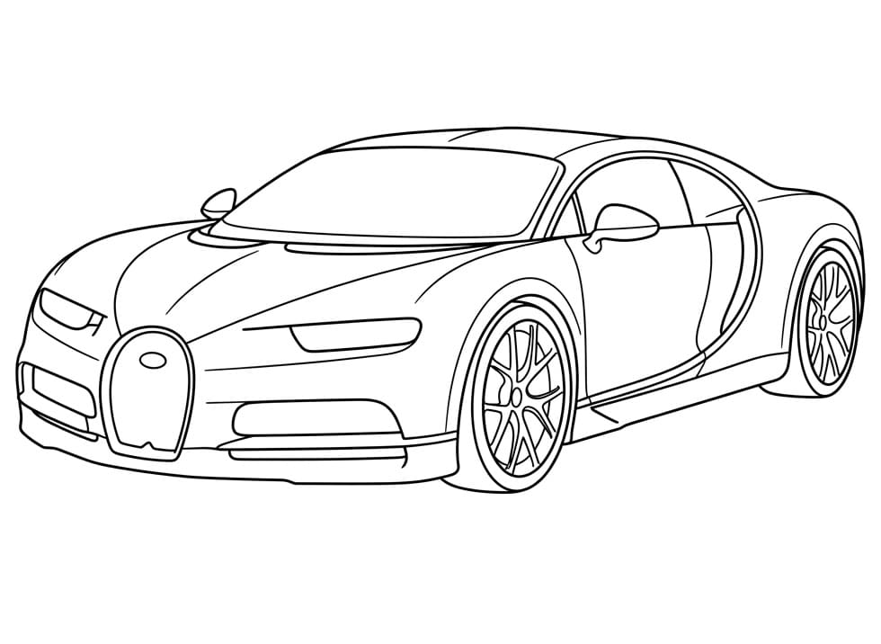 Bugatti zadarmo omalovánka