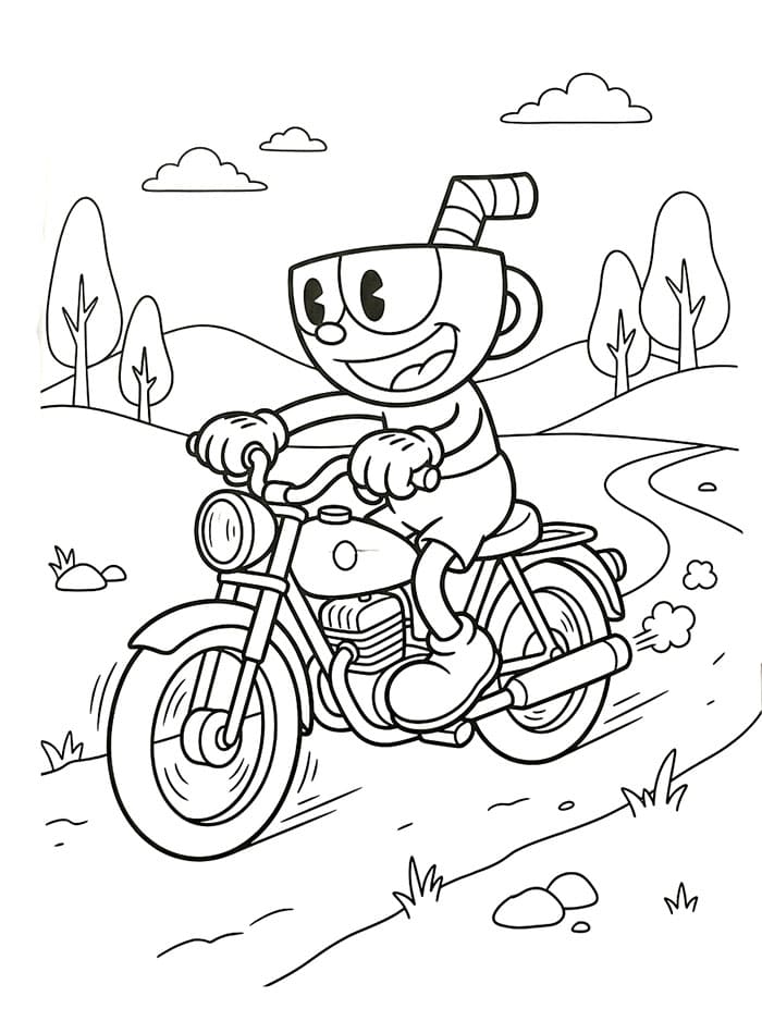 Cuphead hra omalovánka