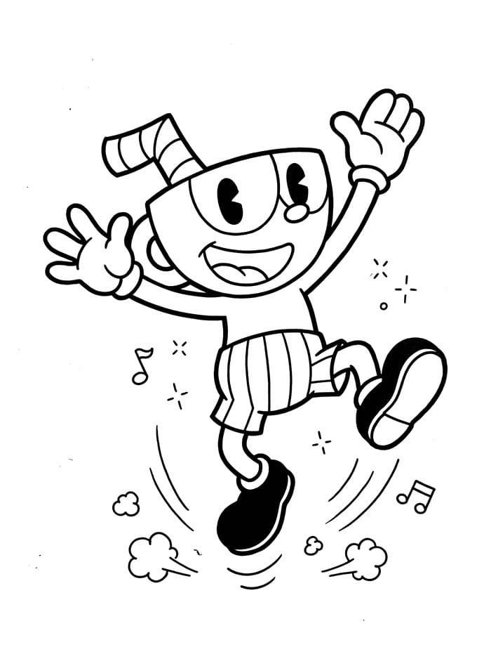 Cuphead k tisku omalovánka