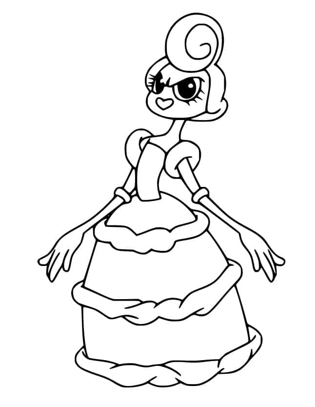 Cuphead pro 3leté děti omalovánka