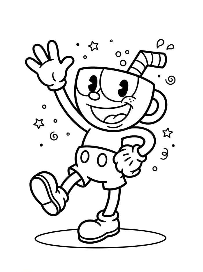 Cuphead omalovánky