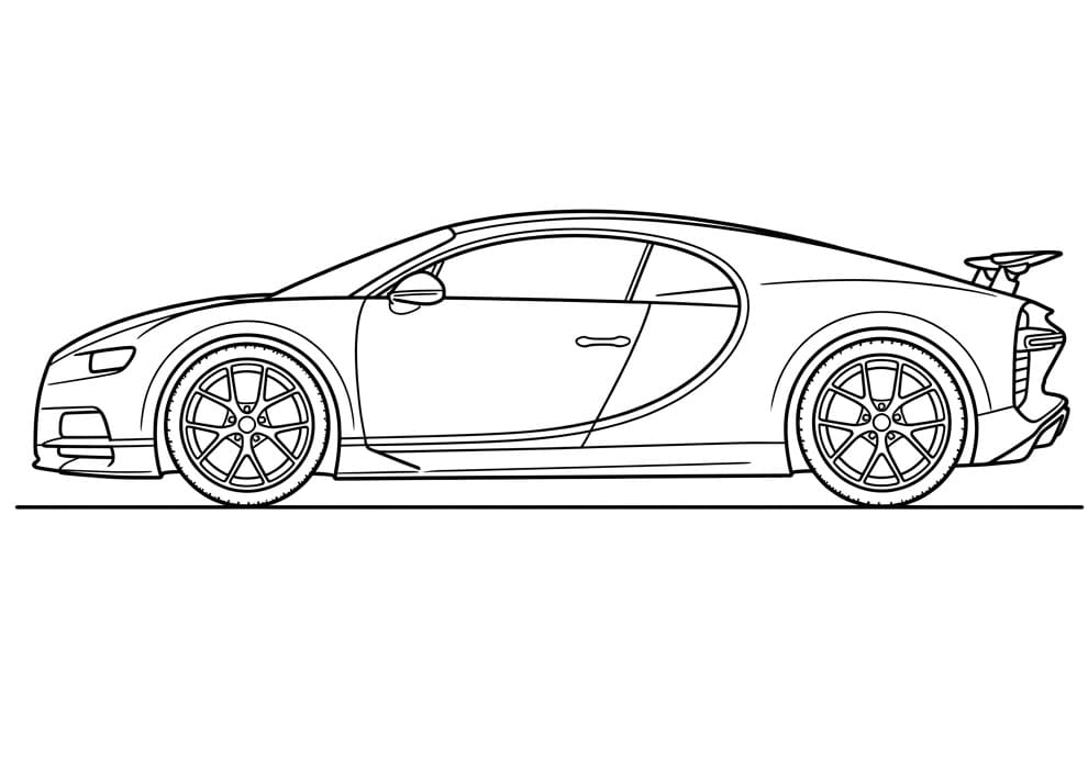 Dokonalé Bugatti omalovánka