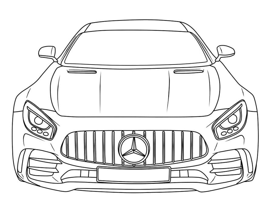 Dokonalý Mercedes omalovánka