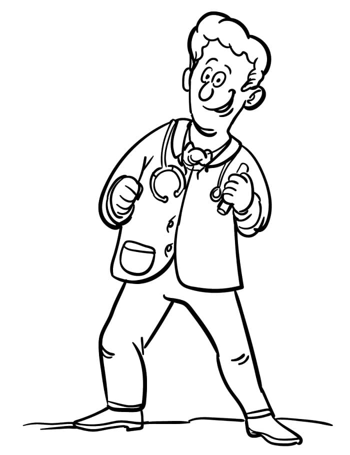 Doktor k tisku omalovánka