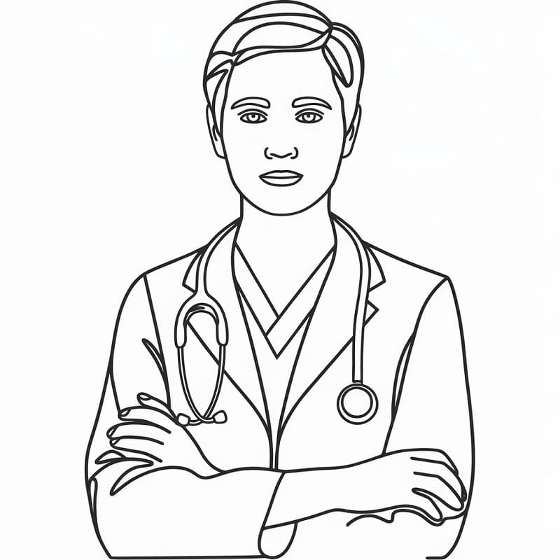 Doktor zdarma pro děti omalovánka