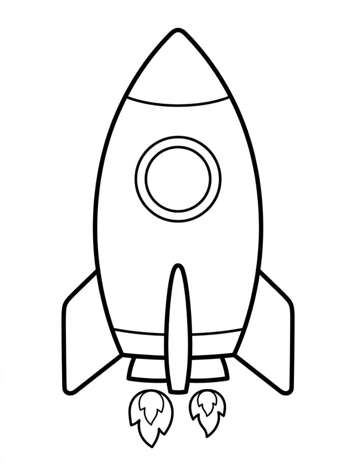 Fantastická raketa omalovánka