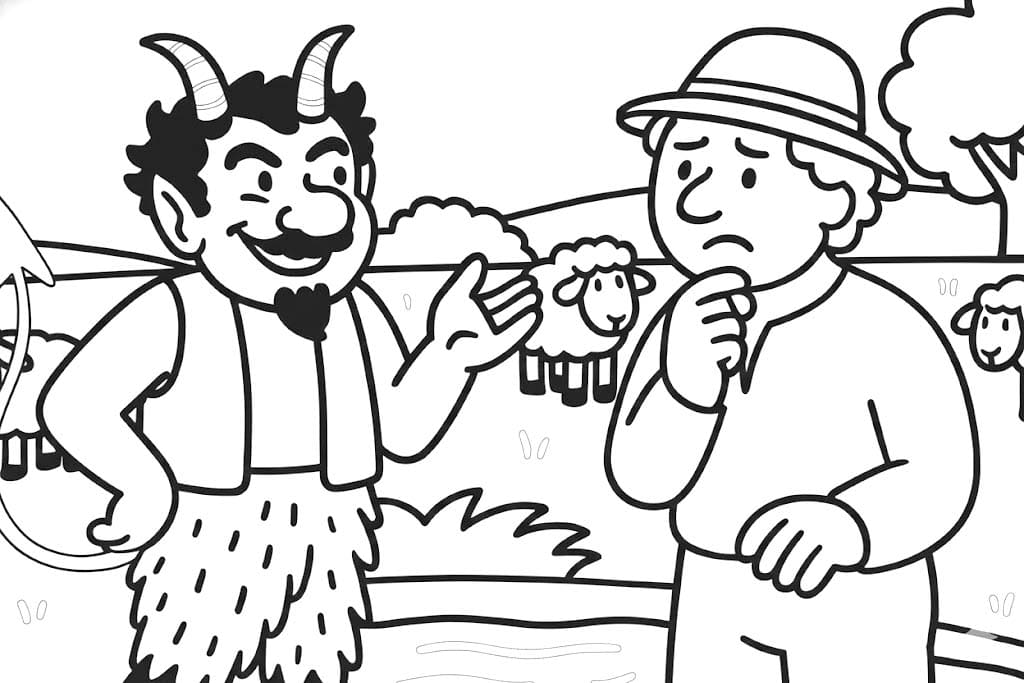 Fantastický Čert a Káča omalovánka