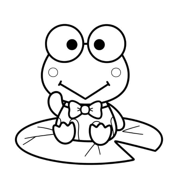 Fantastický Keroppi omalovánka