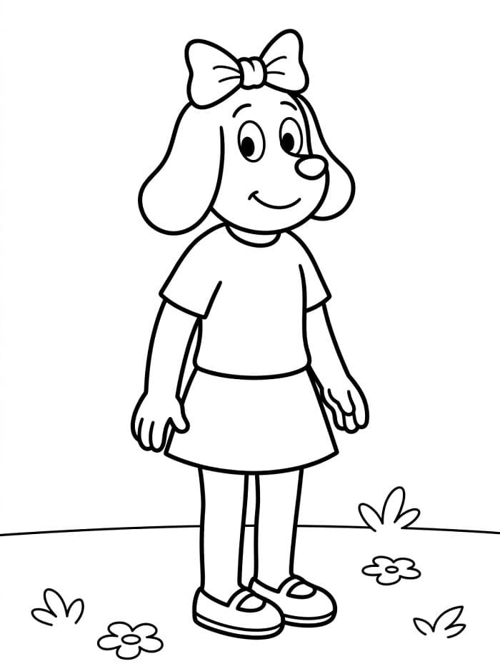 Fifinka k tisku omalovánka