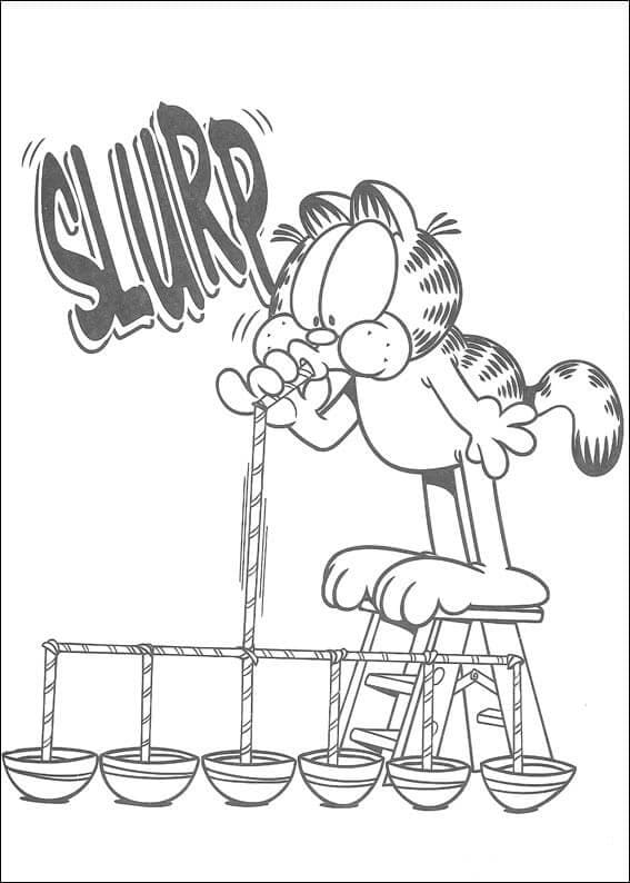 Garfield 1 omalovánka