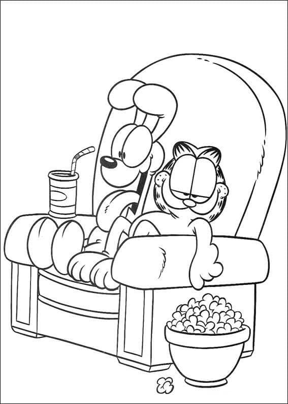 Garfield 2 omalovánka
