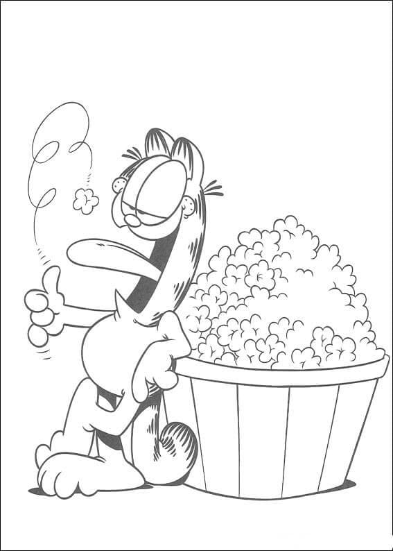 Garfield pro 1leté děti omalovánka