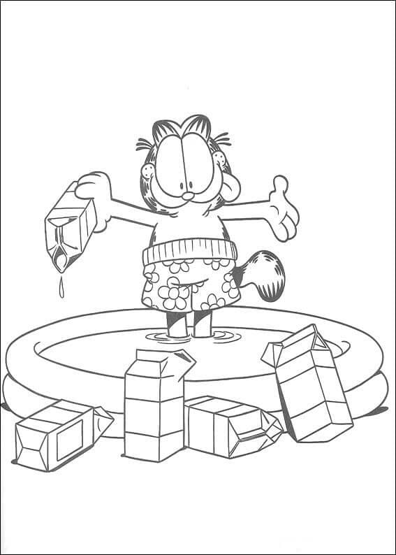 Garfield pro 2leté děti omalovánka