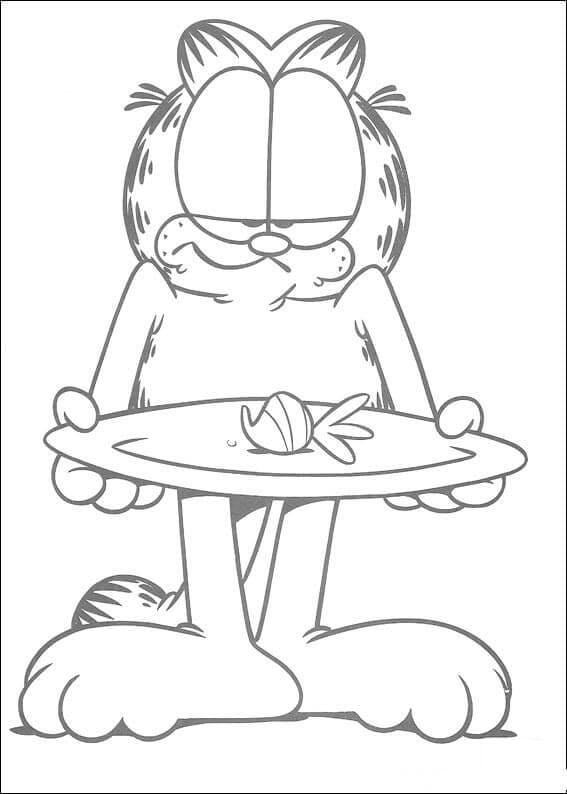 Garfield pro 3leté děti omalovánka