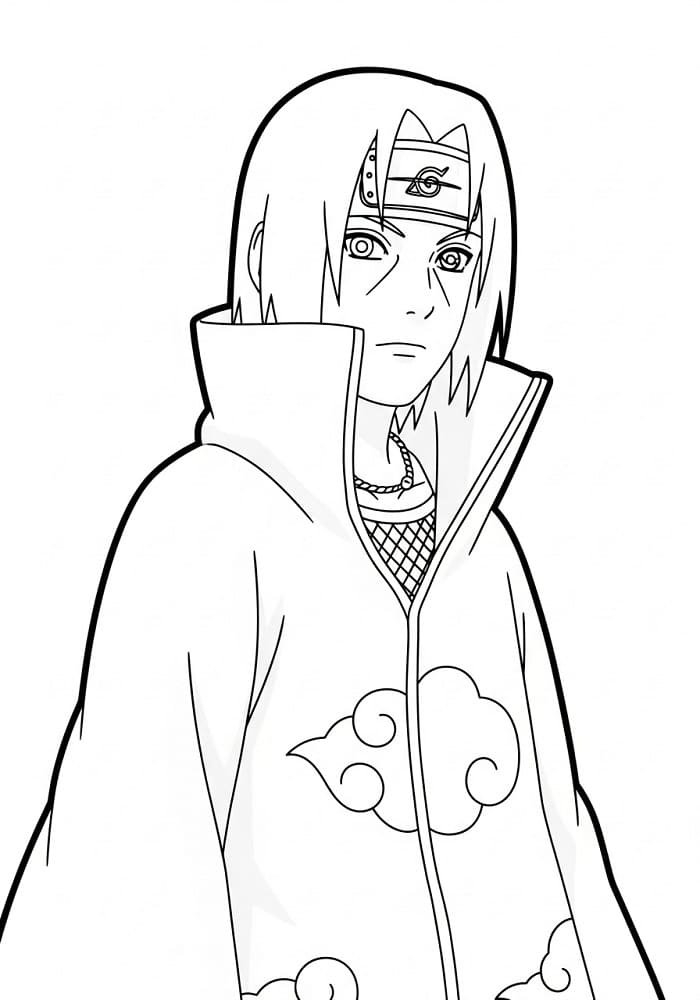 Itachi zadarmo omalovánka