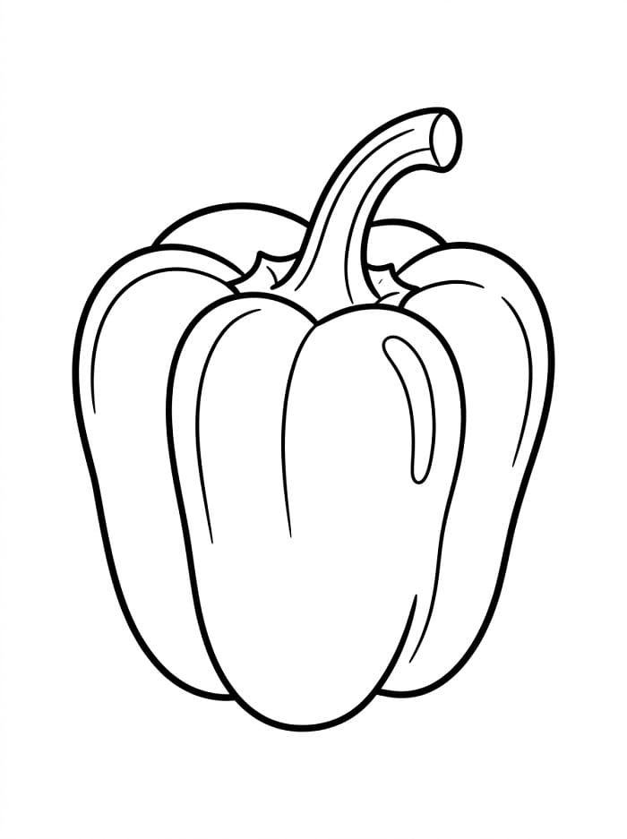 Jedna paprika omalovánka