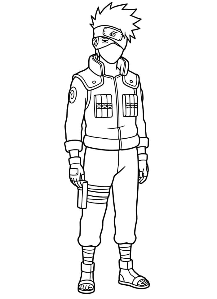 Kakashi k vytisknutí omalovánka