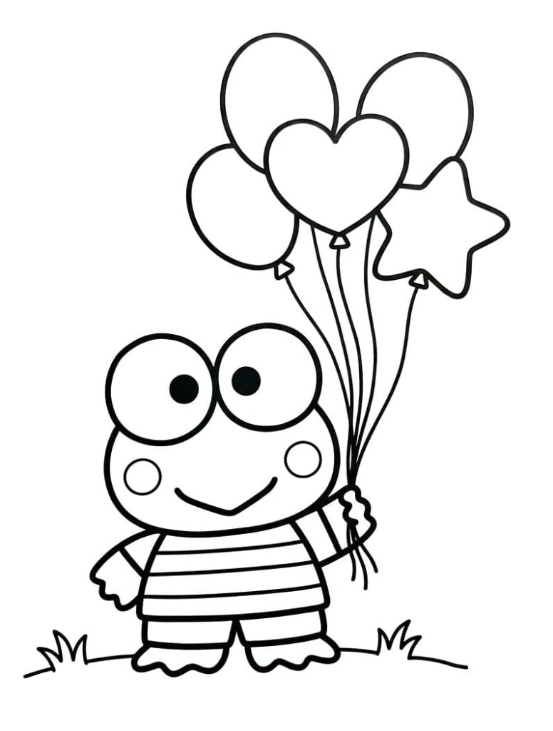 Omalovánka Keroppi od Sanria