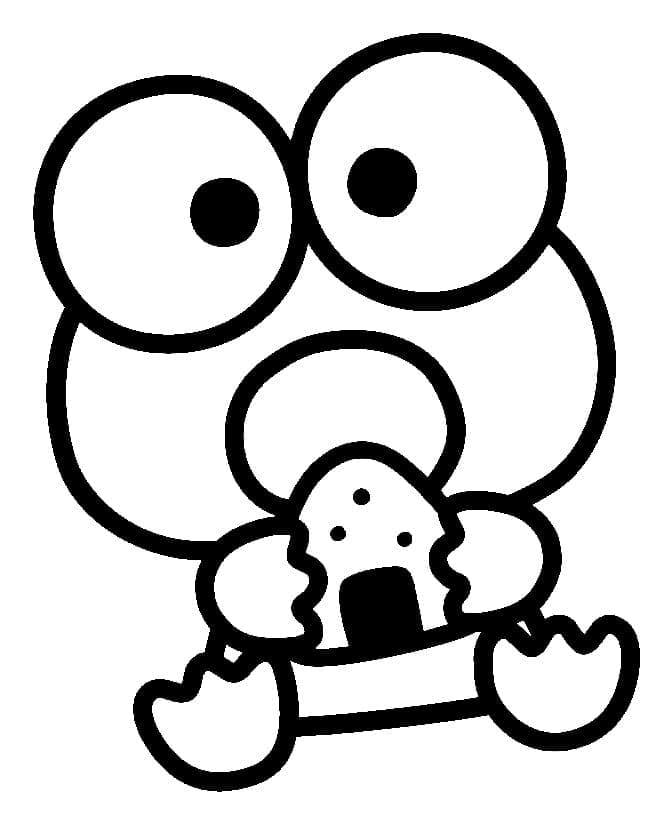 Keroppi pro děti omalovánka