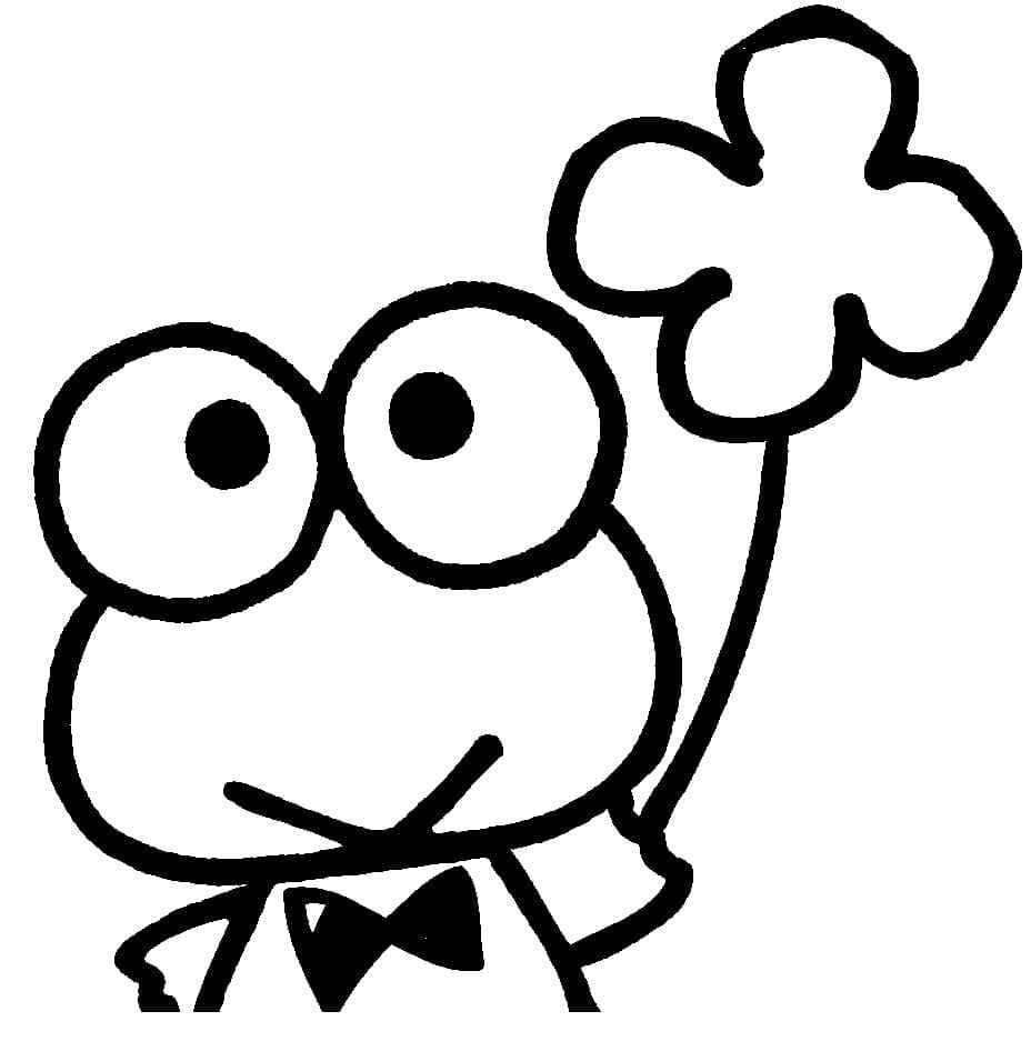 Keroppi zadarmo omalovánka