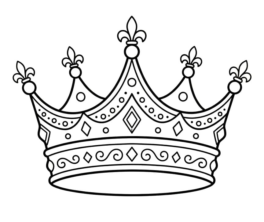 Koruna pro prince omalovánka