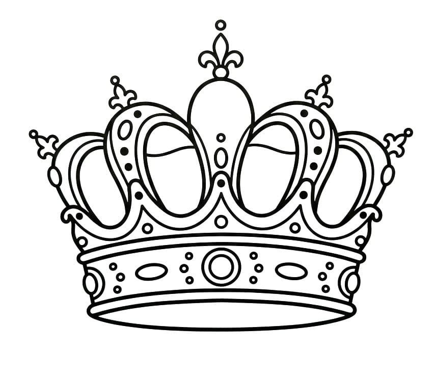 Koruna pro princeznu omalovánka