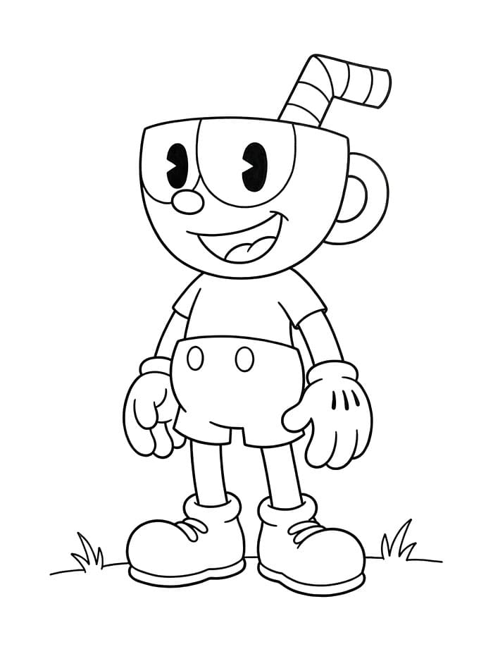 Malý Cuphead omalovánka