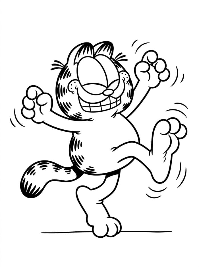 Malý Garfield omalovánka