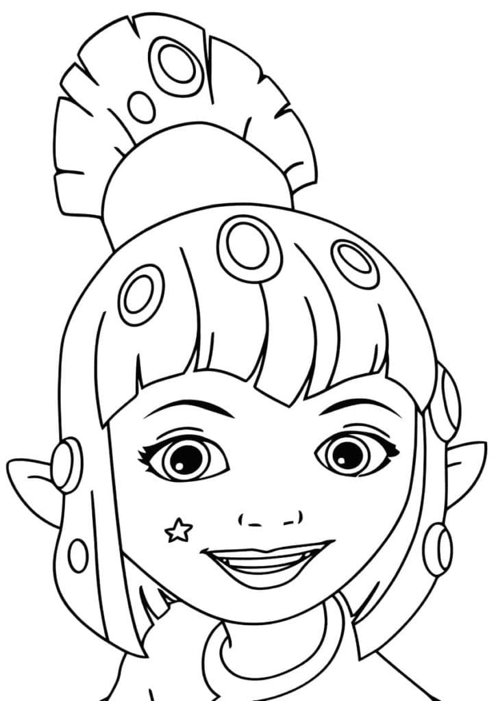 Mia a já tisknutelná omalovánka