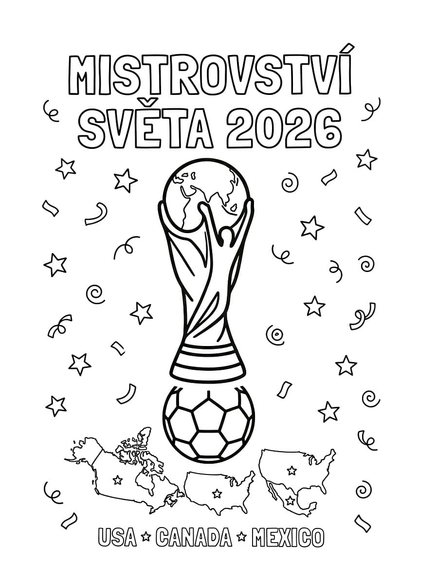 Mistrovství světa v oblasti sportu 2026 omalovánka