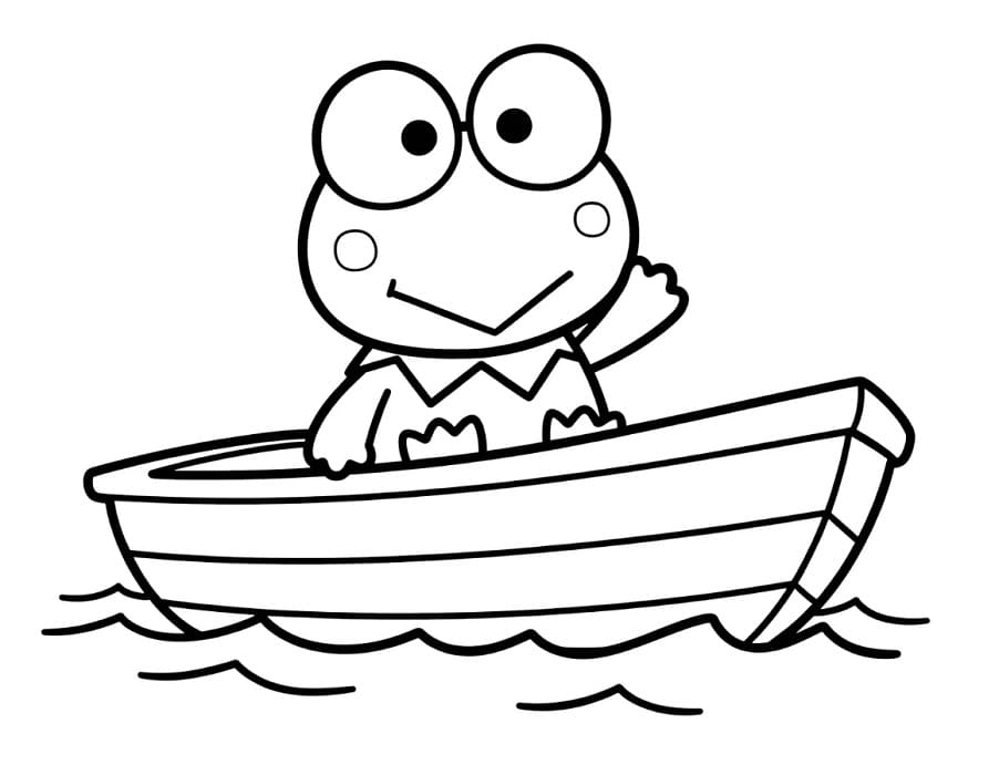 Mocný Keroppi omalovánka