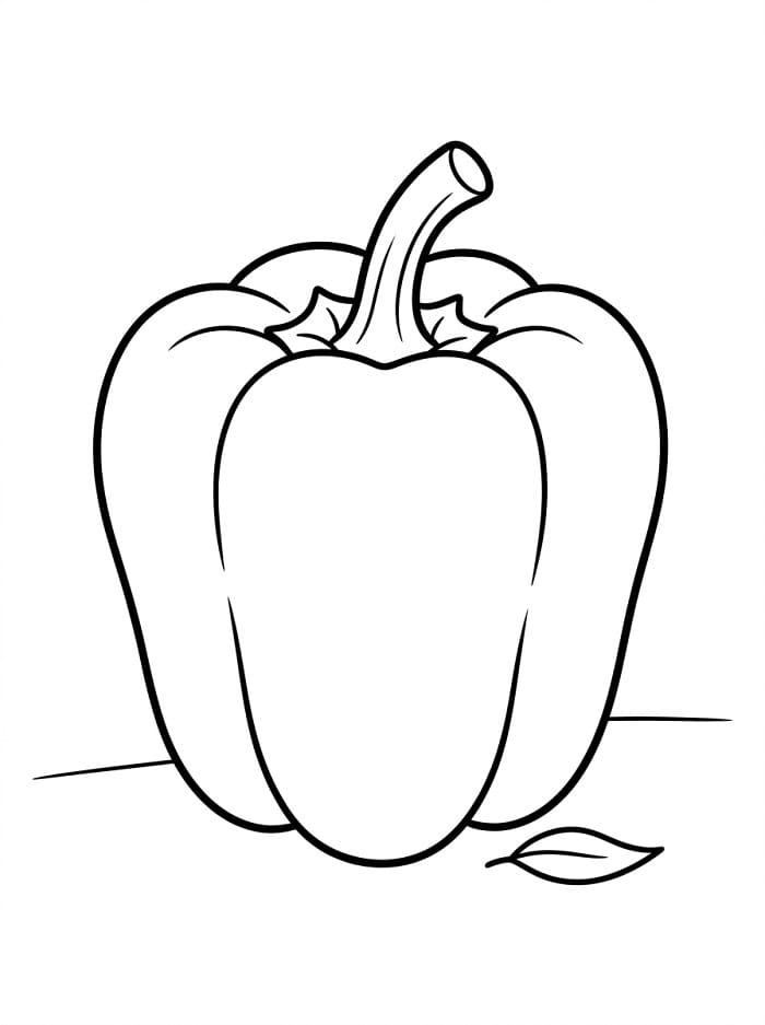 Normální paprika omalovánka