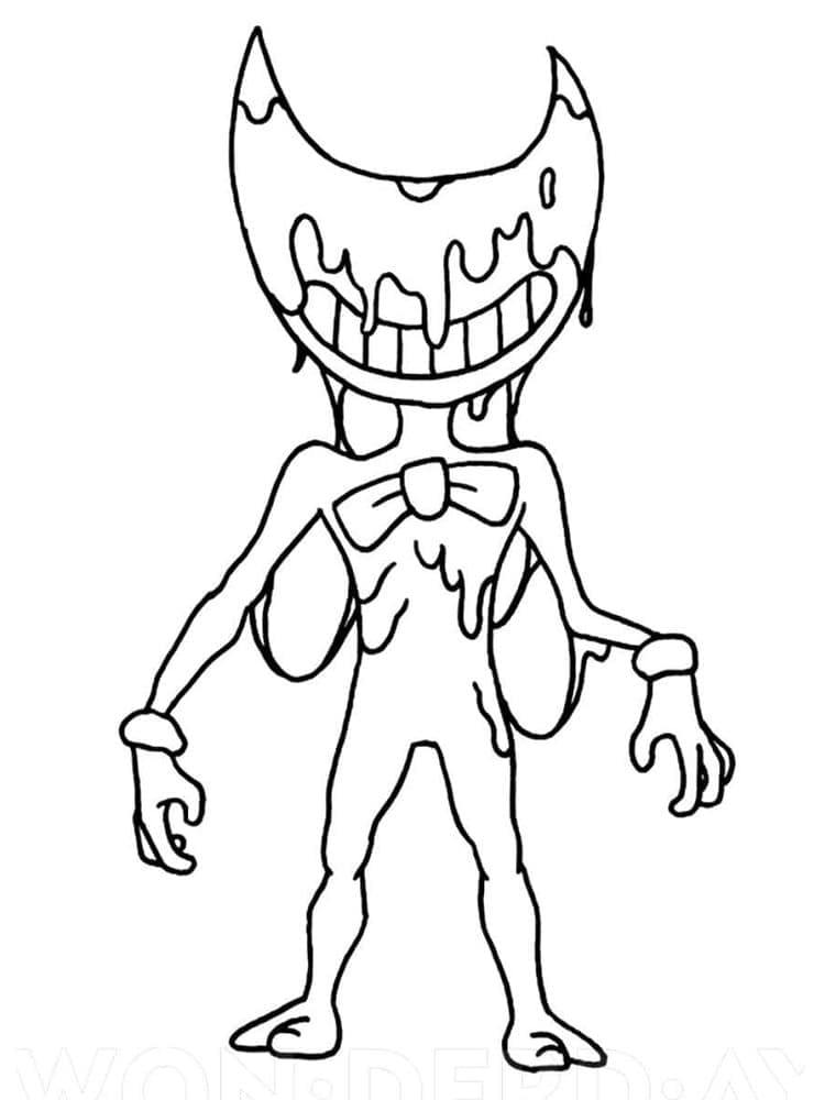 Obrázek Bendyho zdarma omalovánka