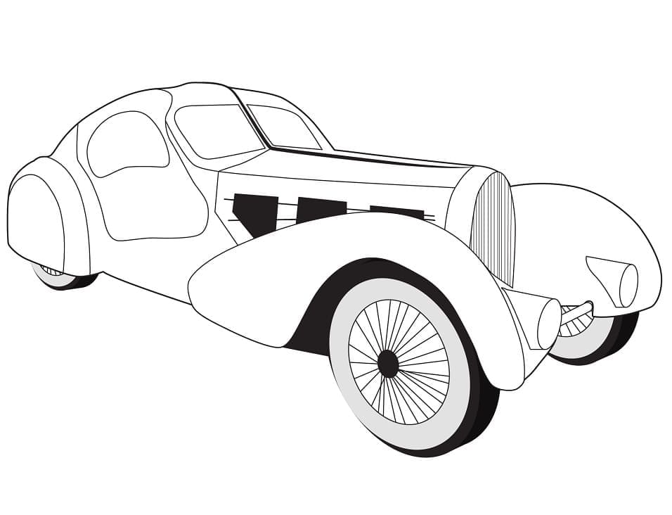 Obrázek Bugatti zdarma omalovánka