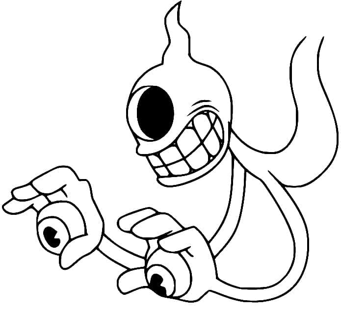Obrázek Cupheada zdarma omalovánka