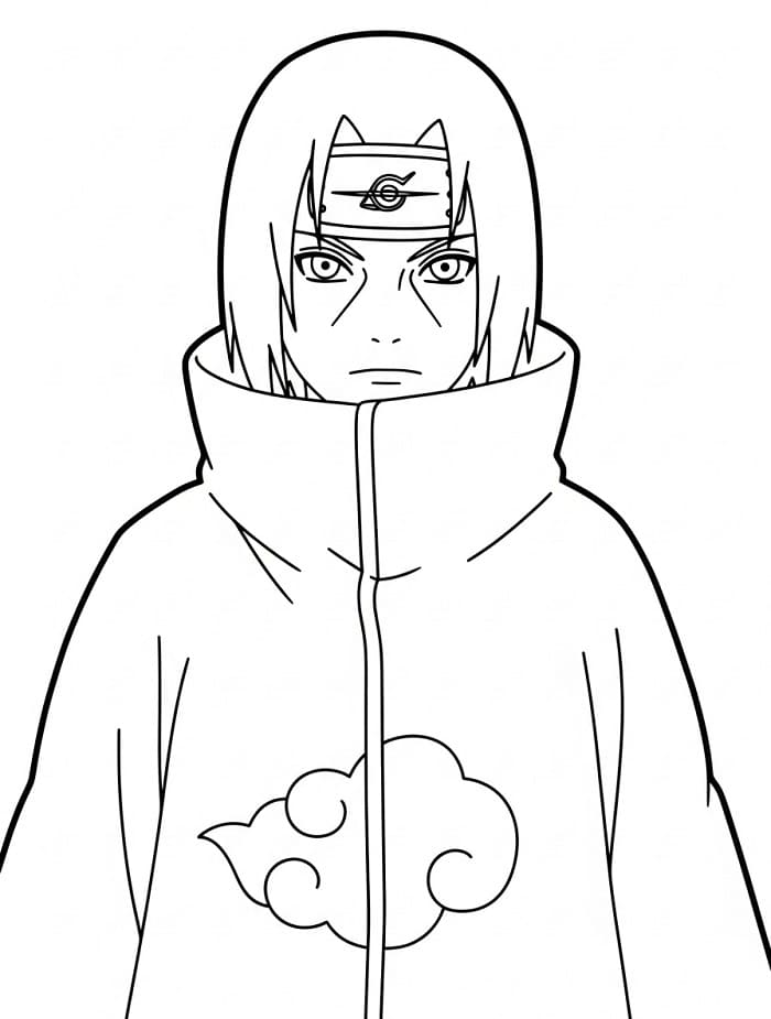 Itachi Uchiha omalovánky