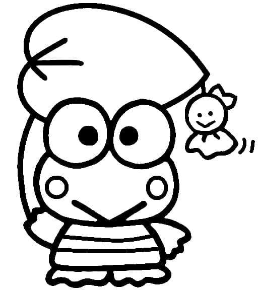 Obrázek Keroppiho omalovánka