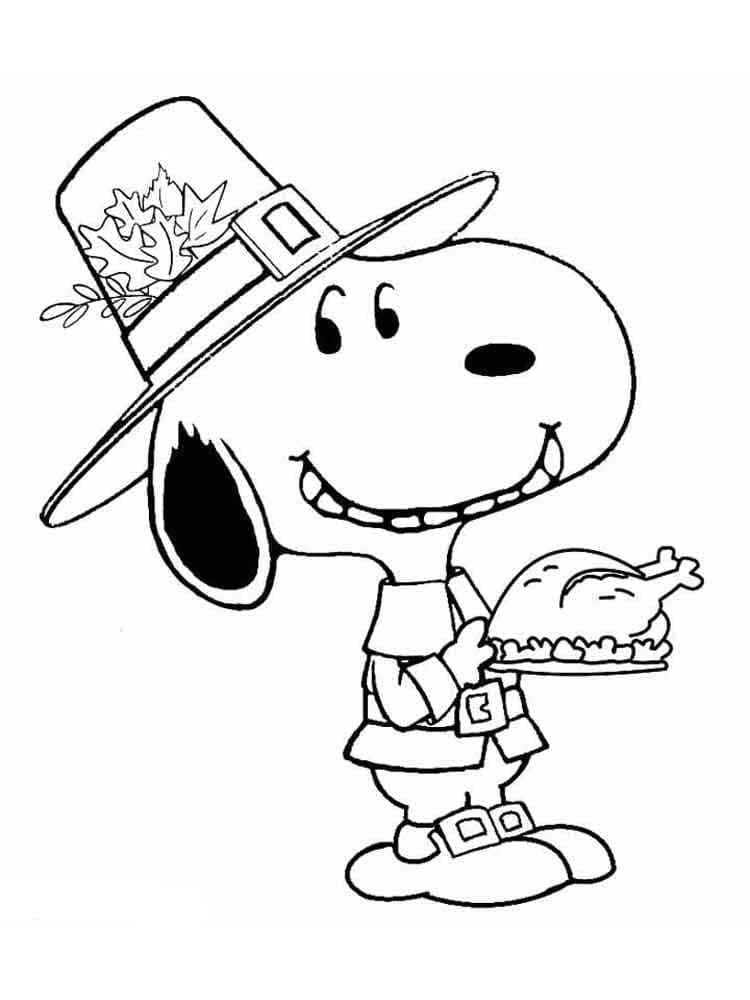 Obrázek Snoopyho zdarma omalovánka