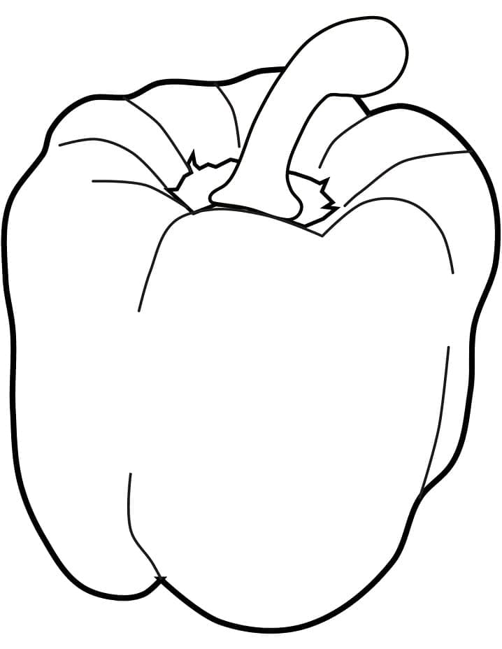 Paprika pro děti omalovánka