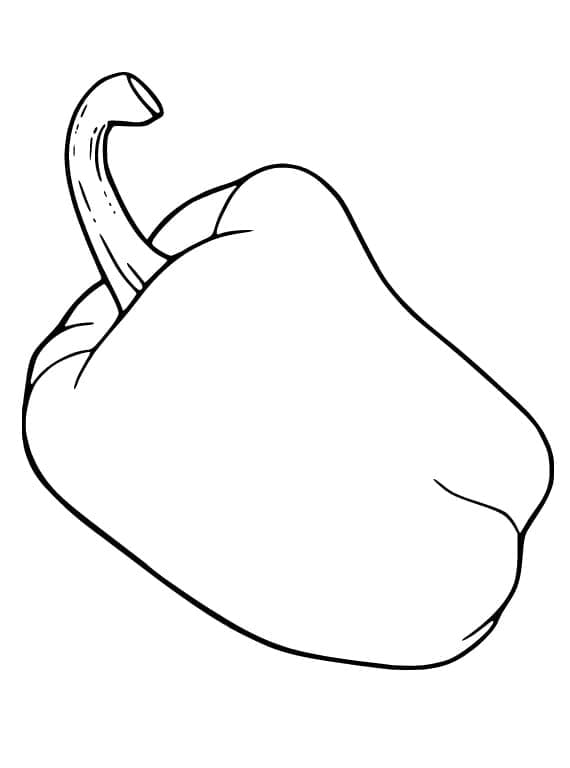 Paprika tisknutelná omalovánka