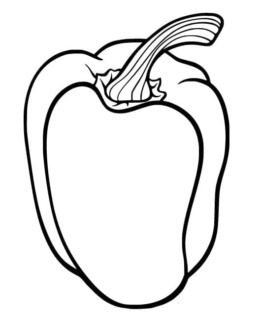 Paprika zadarmo omalovánka