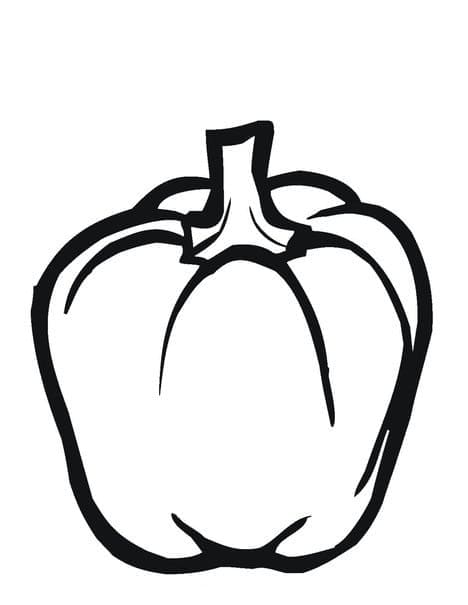 Paprika zdarma pro děti omalovánka