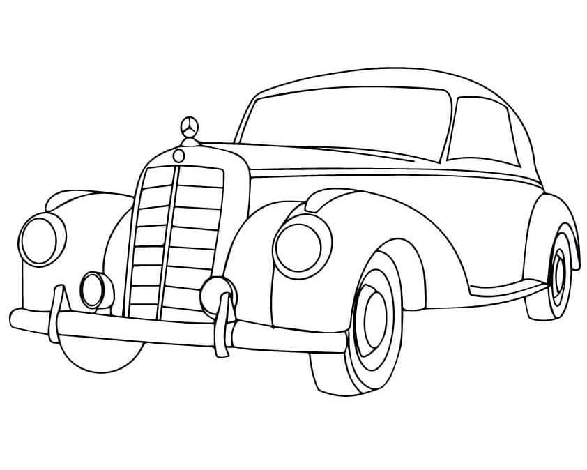 Parádní Mercedes omalovánka