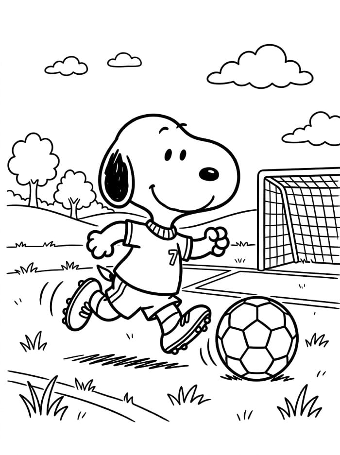 Parádní Snoopy omalovánka