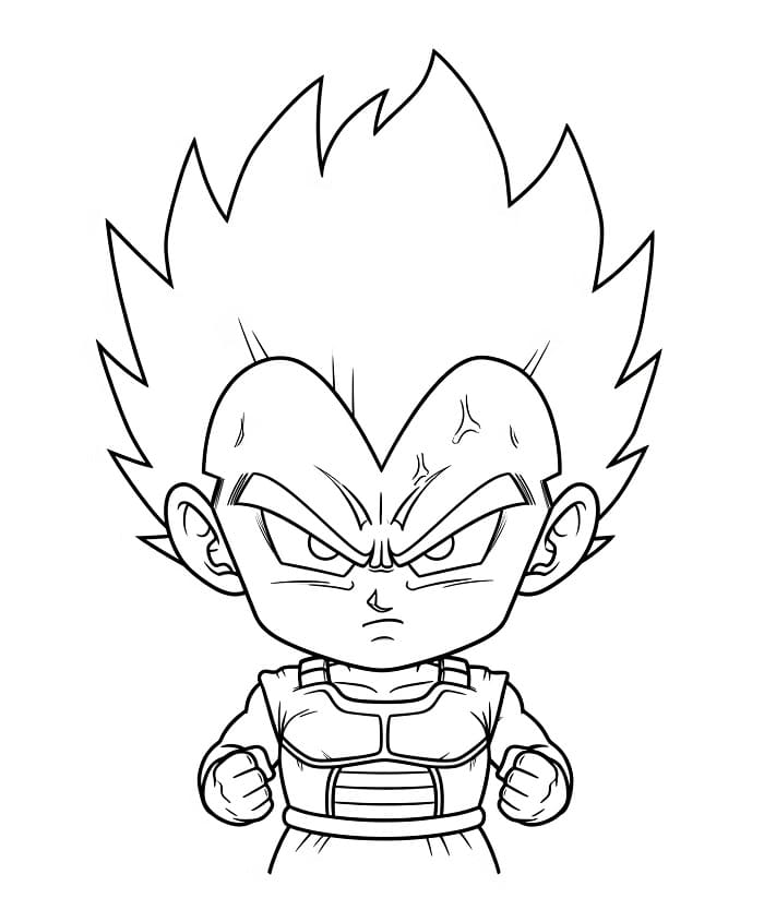 Parádní Vegeta omalovánka